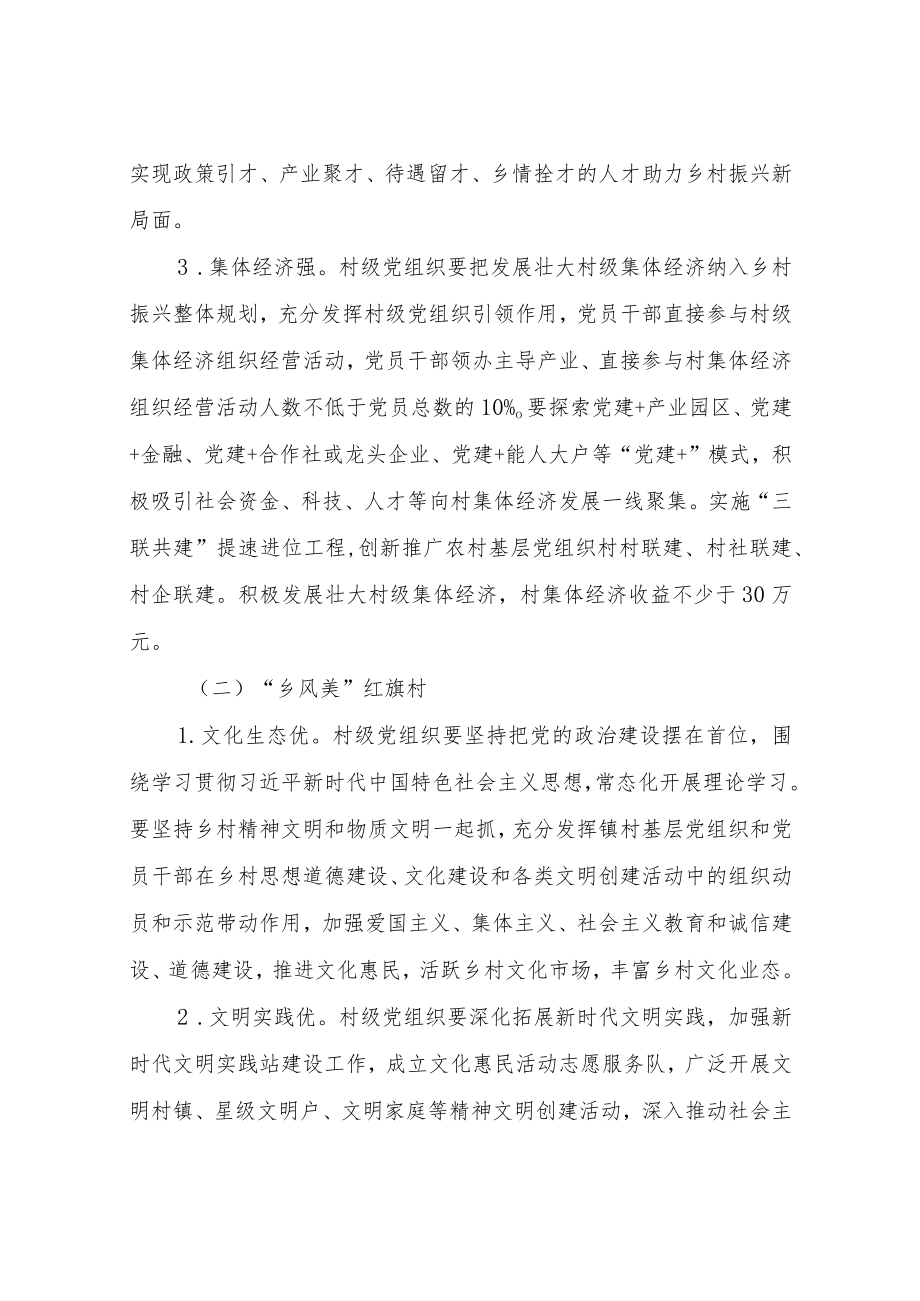 XX镇党建引领夺标“四美”红旗村实施方案.docx_第3页