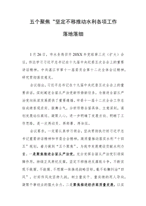 “五个聚焦”坚定不移推动水务各项工作落地落细.docx