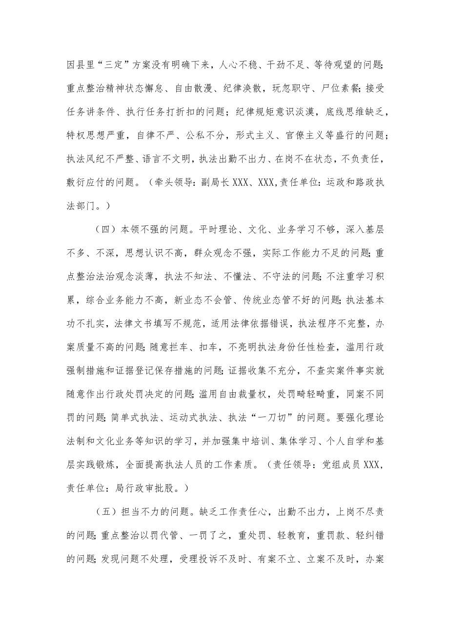 交通运输执法领域突出问题整治工作汇报供借鉴.docx_第3页