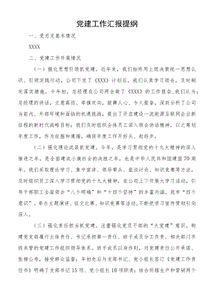 党建工作汇报提纲.docx