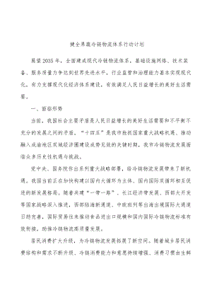 健全果蔬冷链物流体系行动计划.docx