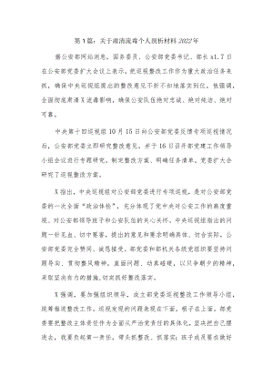 关于肃清流毒个人剖析材料20223篇.docx
