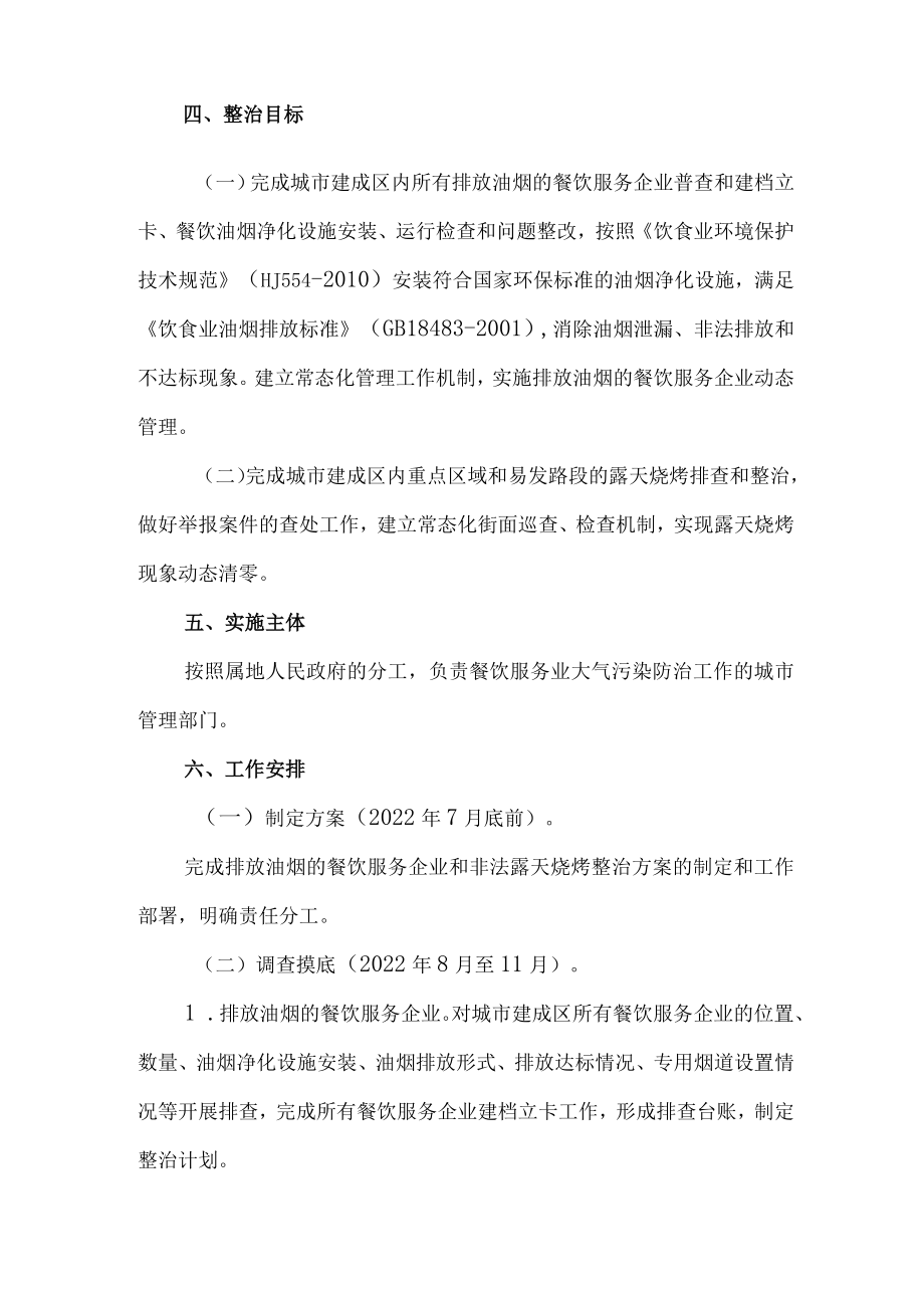 关于开展餐饮油烟污染专项整治行动计划.docx_第2页
