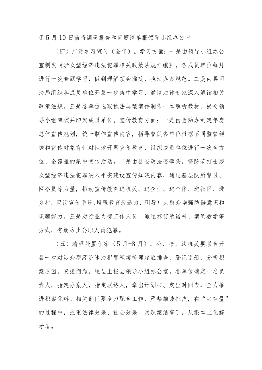 关于开展打击治理涉众型经济违法犯罪专项行动工作方案.docx_第3页