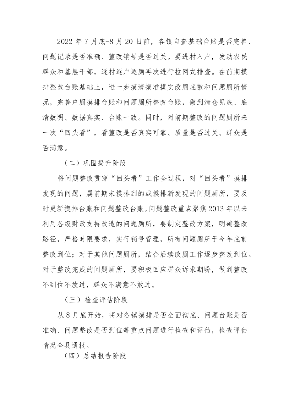 XX县农村户厕问题摸排整改“回头看”工作方案.docx_第2页