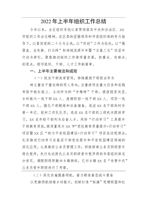 2022上半组织工作总结.docx