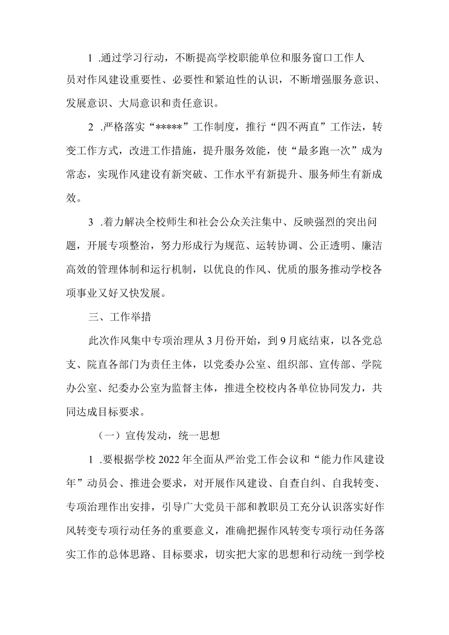 2022开展“能力作风建设”活动作风转变专项行动的工作方案.docx_第2页