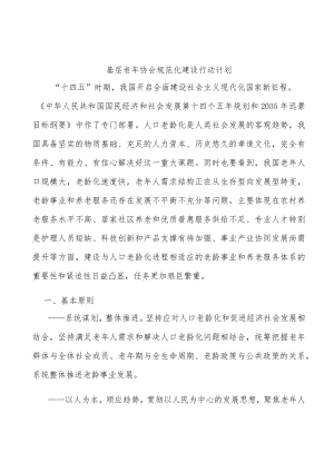 基层老协会规范化建设行动计划.docx