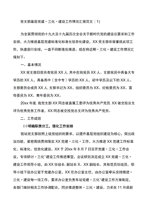 基层党建三化建设工作汇报范文2篇.docx