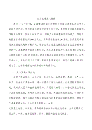 大力发展水运航线.docx