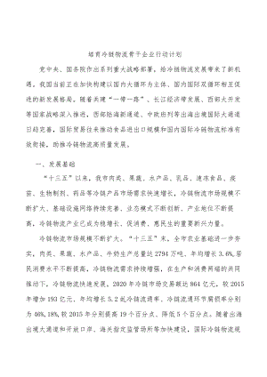 培育冷链物流骨干企业行动计划.docx
