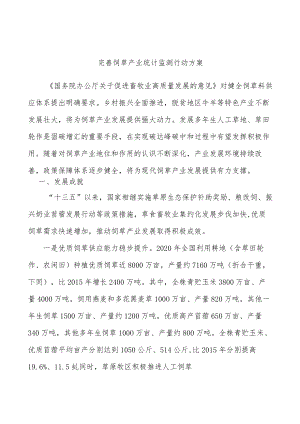完善饲草产业统计监测行动方案.docx