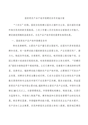 国家级农产品产地市场建设条件实施方案.docx
