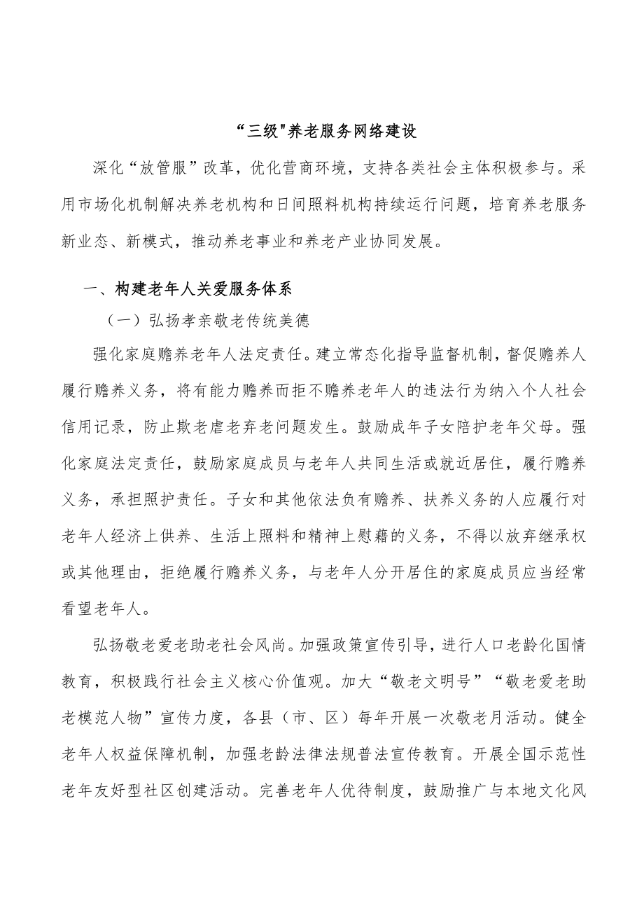 “三级”养老服务网络建设.docx_第1页