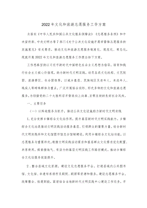 2022文化和旅游志愿服务工作方案.docx