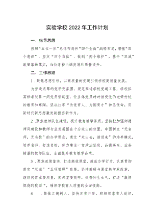 实验学校2022工作计划.docx