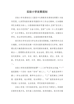 实验小学发展规划.docx