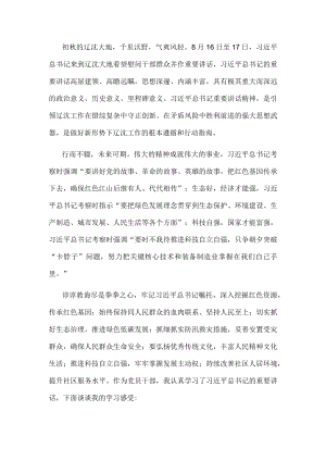 学习辽宁考察重要讲话精神心得体会.docx
