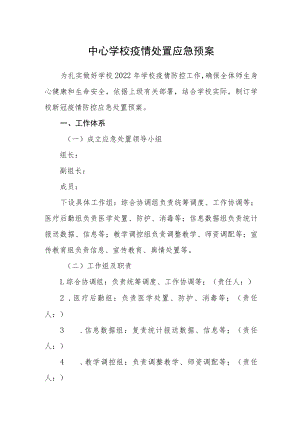 实验学校疫情处置应急预案.docx