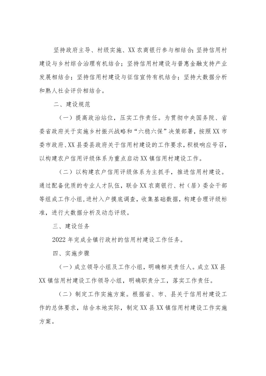 XX县XX镇信用村建设工作实施方案.docx_第2页