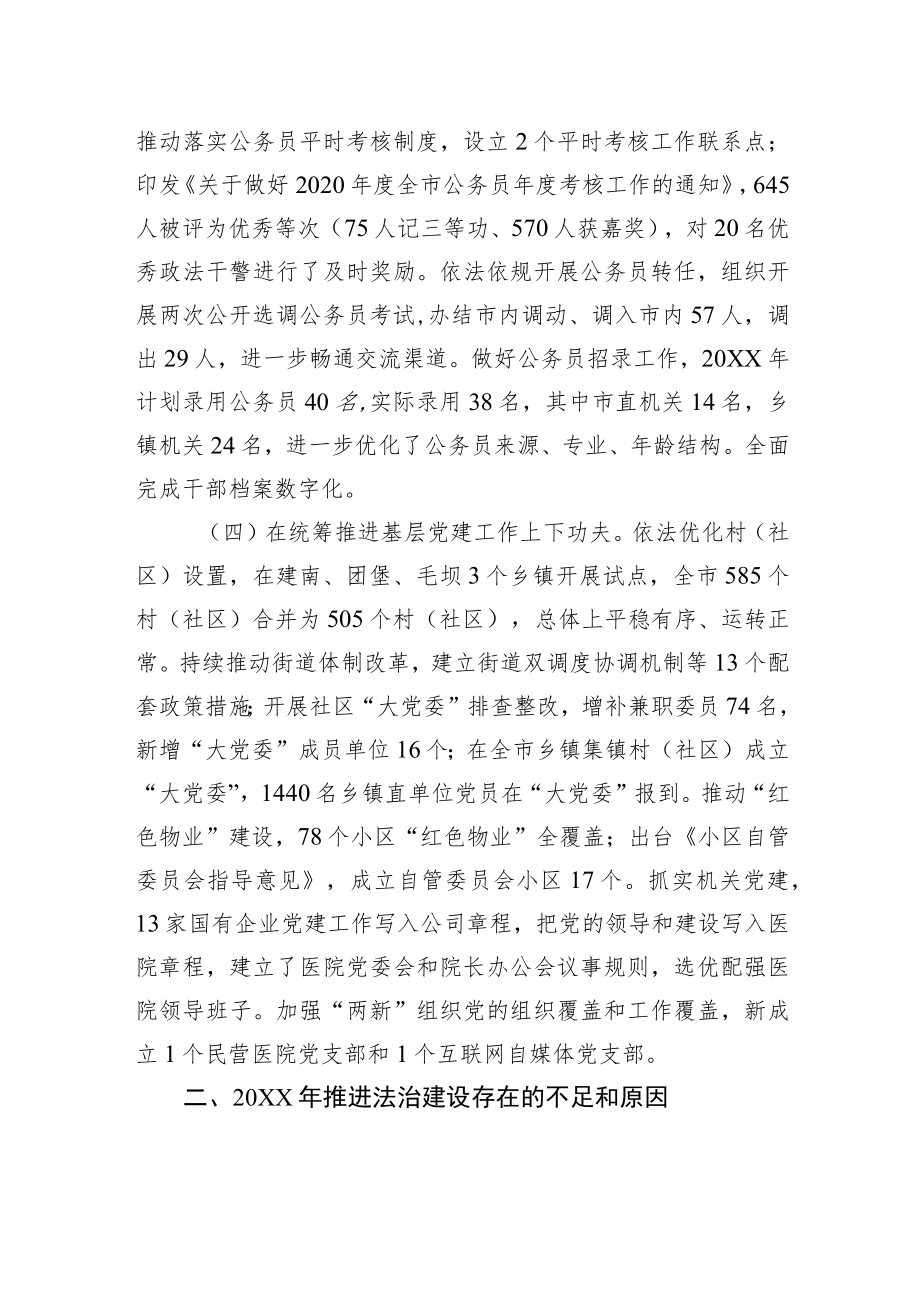 XX市委组织部法治建设20XX年度工作情况报告（20220324）.docx_第3页