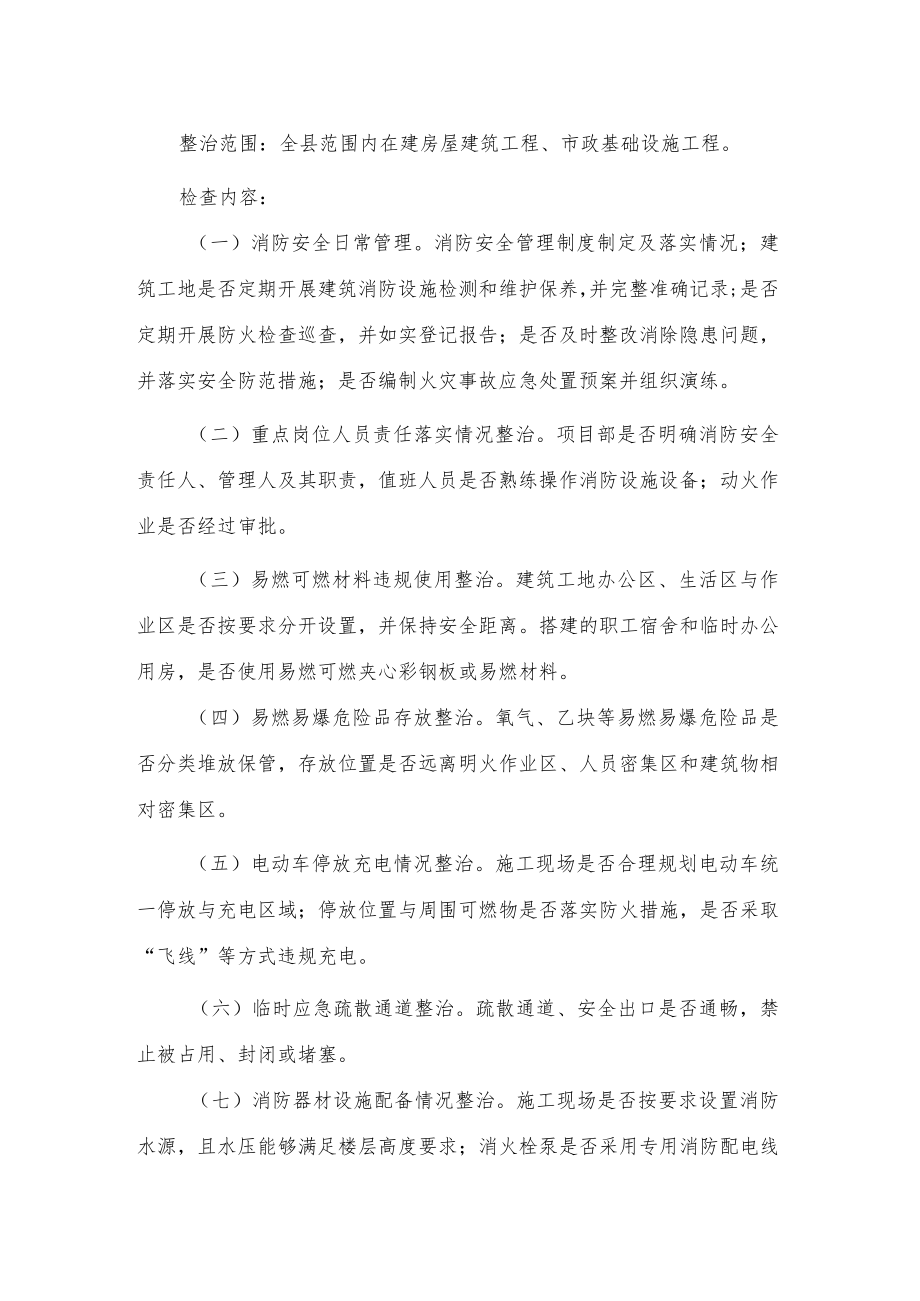 xx县建设工程领域自建房重大火灾风险综合治理实施方案.docx_第2页