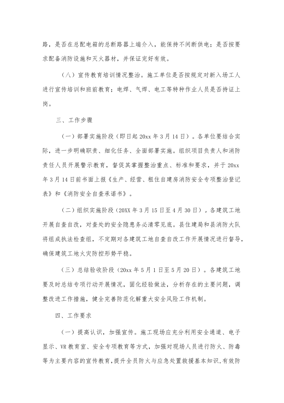 xx县建设工程领域自建房重大火灾风险综合治理实施方案.docx_第3页
