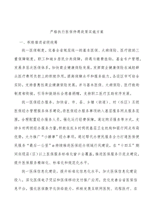 严格执行医保待遇政策实施方案.docx