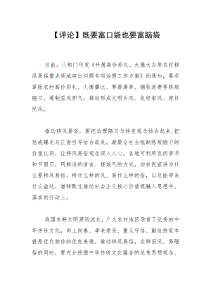 【评论】既要富口袋 也要富脑袋.docx