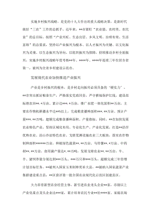 乡村振兴战略工作综述.docx