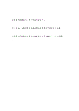 2022铸牢中华民族共同体意识研讨发言材料3篇.docx
