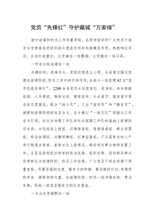 党员“先锋红”守护藏城“万家绿”.docx