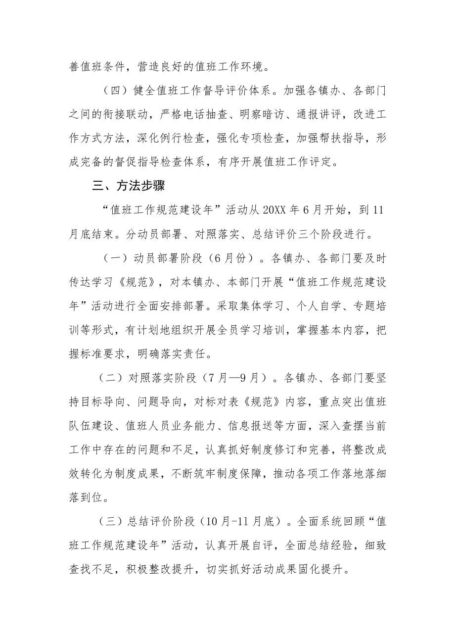 全县政府系统“值班工作规范建设年”活动方案.docx_第3页