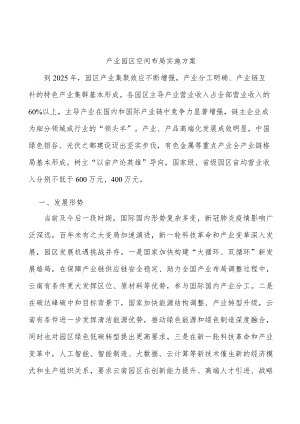 产业园区空间布局实施方案.docx