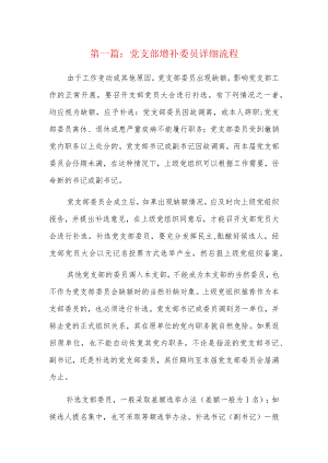 党支部增补委员详细流程6篇.docx