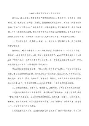 公安打造群防群治品牌工作交流发言.docx