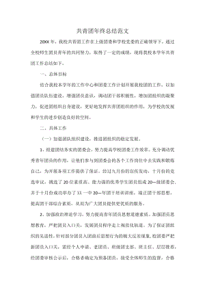 共青团年终总结范文.docx