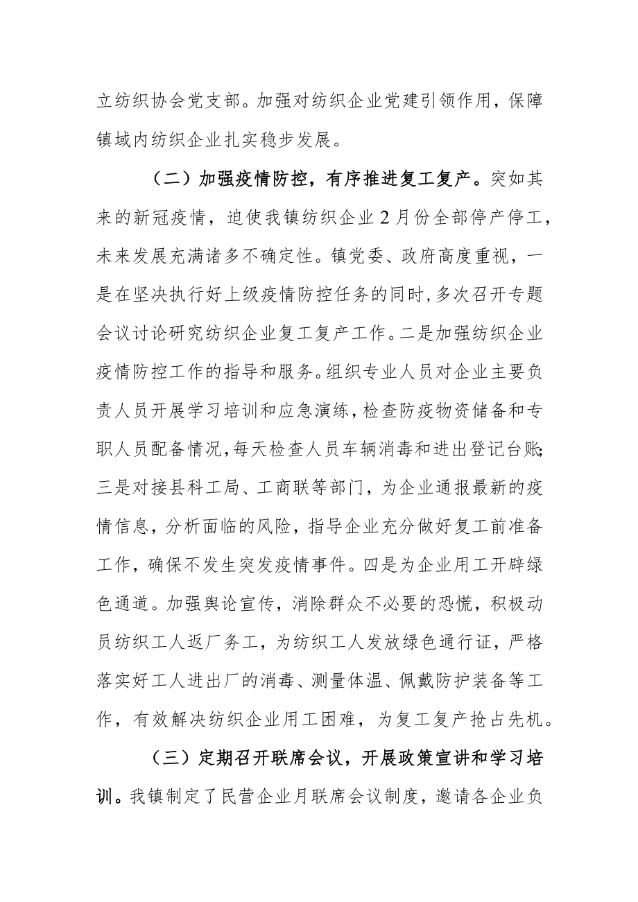 乡镇村镇民营经济发展工作情况汇报.docx_第2页