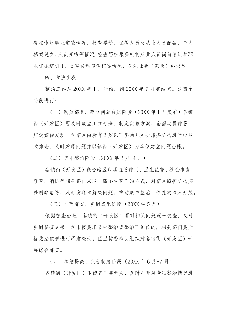 关于开展全区3岁以下婴幼儿照护服务机构专项督查的实施方案.docx_第2页