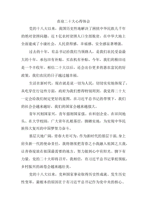 喜迎二十大心得体会二.docx