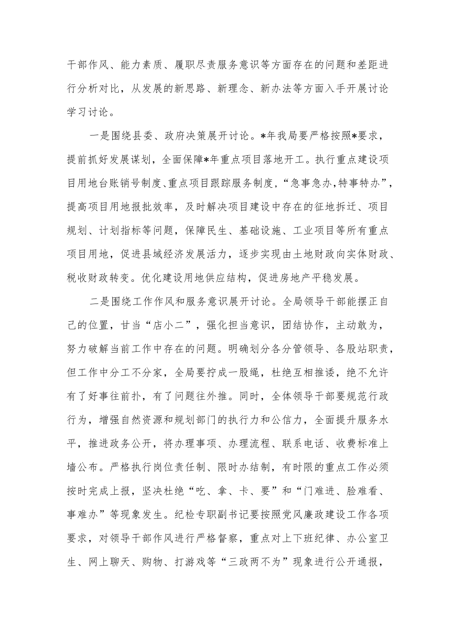 县级局“转理念转方式转作风加快推动高质量发展”专题学习讨论调研报告.docx_第3页