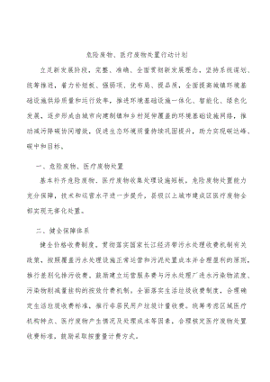 危险废物、医疗废物处置行动计划.docx