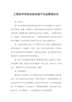 工程技术学院实验实践产出品管理办法.docx