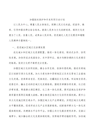 加强版权保护和开发利用行动计划.docx