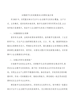 加强数字化改造数据安全保障实施方案.docx