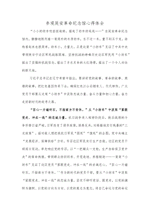 参观延安革命纪念馆心得体会.docx