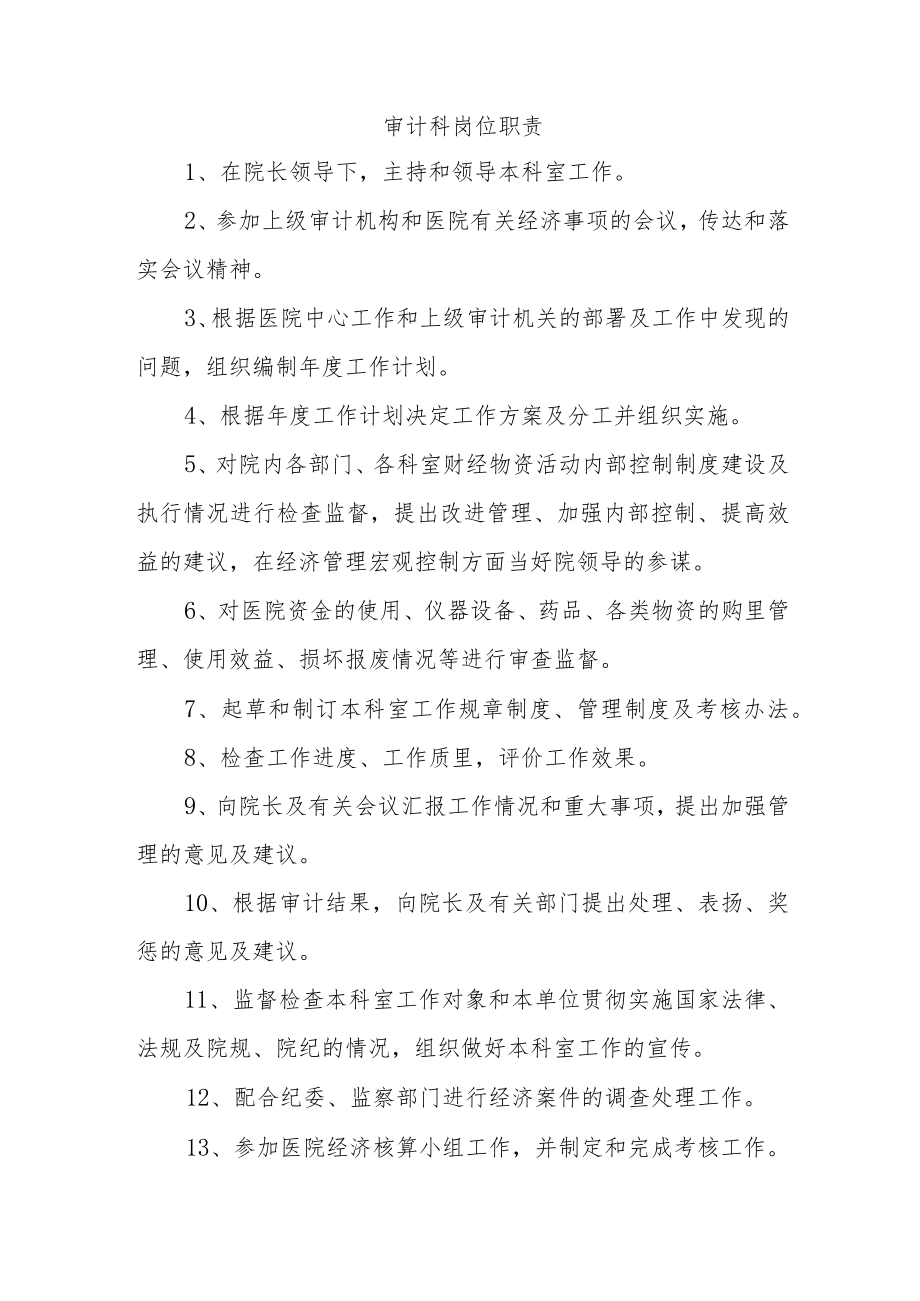审计科岗位职责.docx_第1页