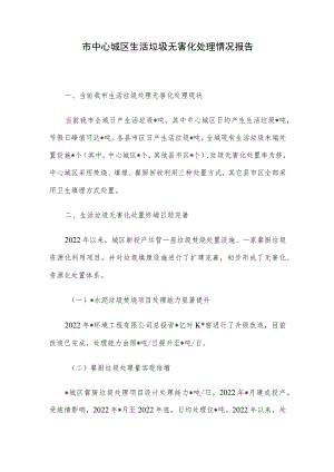 市中心城区生活垃圾无害化处理情况报告.docx
