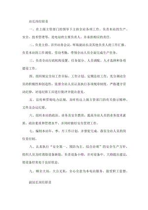 电站岗位职责.docx