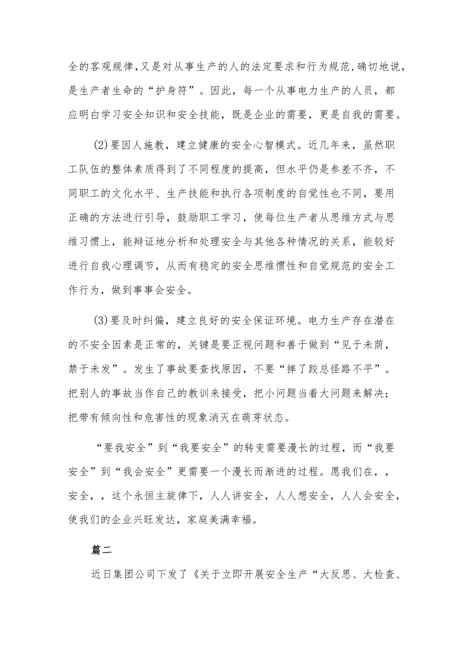 安全生产大排查大整治心得体会6篇.docx_第3页